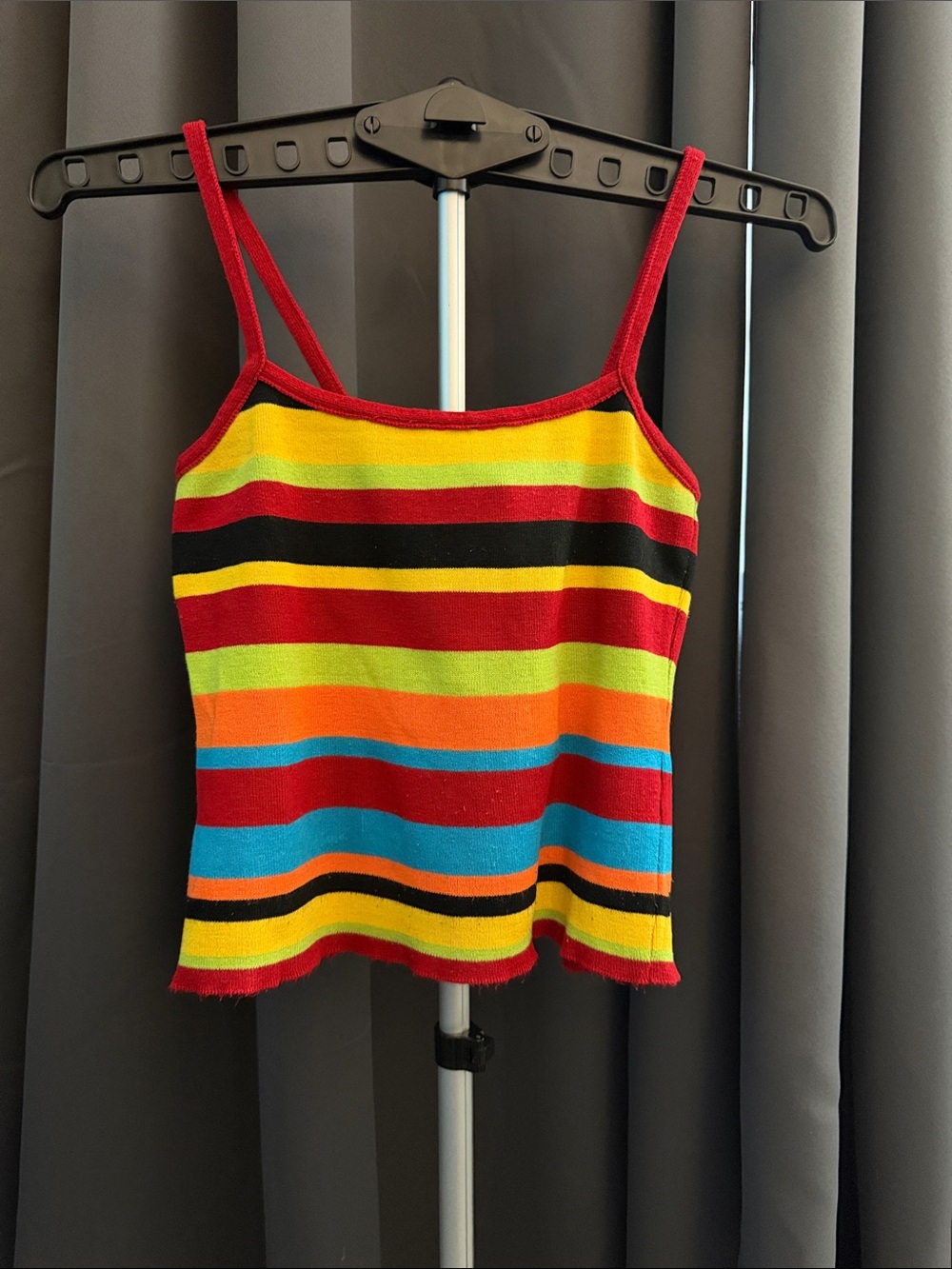 Women's Multicolor Stripe Knit Cami Tank Top